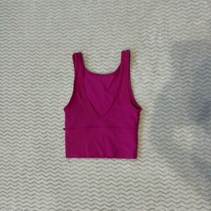 Lululemon pink tank top, size 0 in sonic pink!